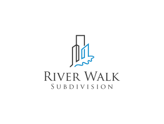River Walk Subdivision logo design by noviagraphic
