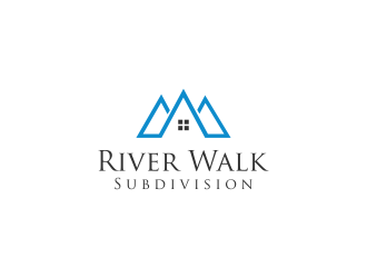 River Walk Subdivision logo design by noviagraphic
