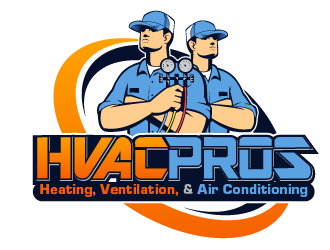 HVAC Pros Heating, Ventilation, & Air Conditioning  logo design by THOR_