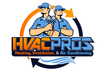 HVAC Pros Heating, Ventilation, & Air Conditioning  logo design by THOR_