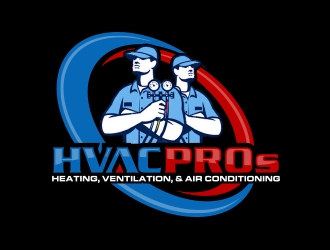 HVAC Pros Heating, Ventilation, & Air Conditioning  logo design by MarkindDesign