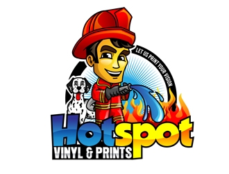 Hotspot Vinyl & Prints                   logo design by DreamLogoDesign