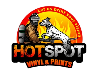Hotspot Vinyl & Prints                   logo design by DreamLogoDesign