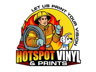 Hotspot Vinyl & Prints                   logo design by LogoInvent