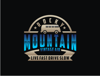 Rocky Mountain Vintage Air  logo design by bricton