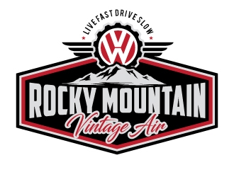 Rocky Mountain Vintage Air  logo design by REDCROW
