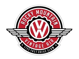 Rocky Mountain Vintage Air  logo design by REDCROW