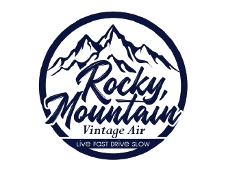 Rocky Mountain Vintage Air  logo design by KreativeLogos