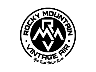 Rocky Mountain Vintage Air  logo design by KreativeLogos