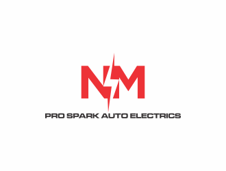 N.M. Pro Spark Auto Electrics logo design by kevlogo