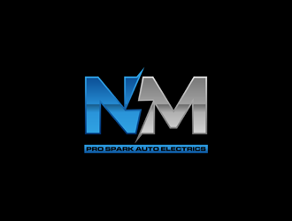 N.M. Pro Spark Auto Electrics logo design by alby