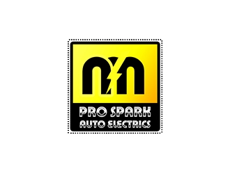 N.M. Pro Spark Auto Electrics logo design by XyloParadise