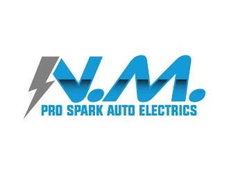 N.M. Pro Spark Auto Electrics logo design by daywalker