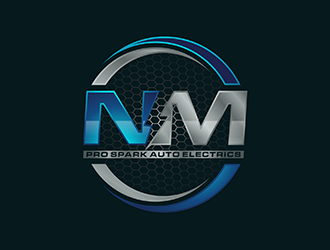 N.M. Pro Spark Auto Electrics logo design by ndaru