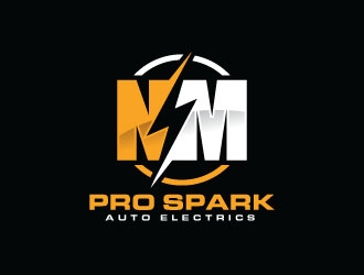 N.M. Pro Spark Auto Electrics logo design by sanworks