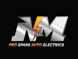 N.M. Pro Spark Auto Electrics logo design by KreativeLogos