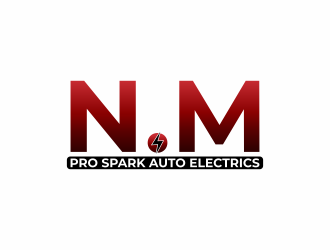 N.M. Pro Spark Auto Electrics logo design by luckyprasetyo