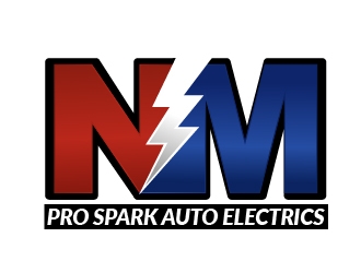 N.M. Pro Spark Auto Electrics logo design by NikoLai