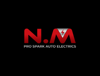 N.M. Pro Spark Auto Electrics logo design by luckyprasetyo