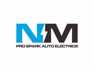 N.M. Pro Spark Auto Electrics logo design by exitum