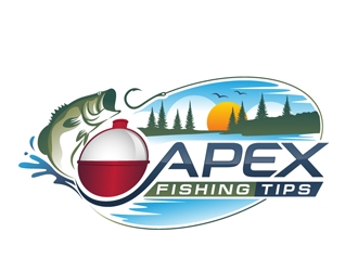 Apex Fishing Tips logo design by DreamLogoDesign