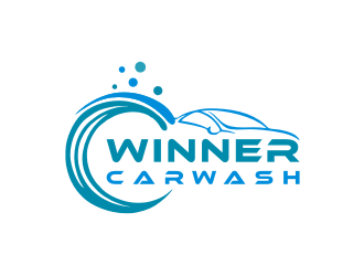 Winner Car Wash logo design by superiors