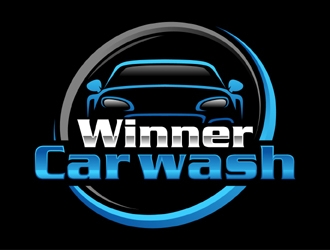 Winner Car Wash logo design by MAXR