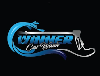 Winner Car Wash logo design by KreativeLogos