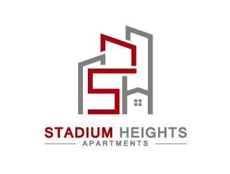 Stadium Heights Apartments logo design by NikoLai