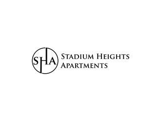 Stadium Heights Apartments logo design by clayjensen