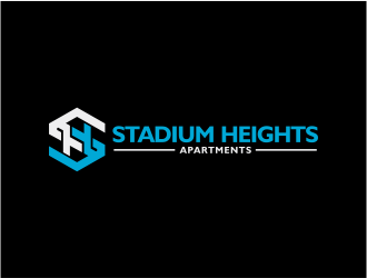 Stadium Heights Apartments logo design by mutafailan