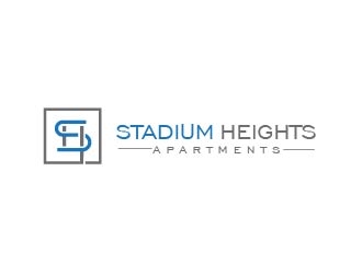 Stadium Heights Apartments logo design by usef44