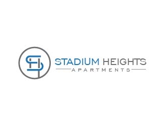 Stadium Heights Apartments logo design by usef44