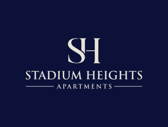 Stadium Heights Apartments logo design by HeGel