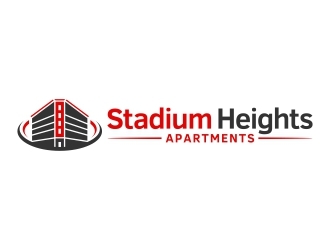Stadium Heights Apartments logo design by FriZign