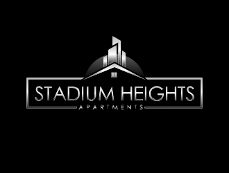 Stadium Heights Apartments logo design by giphone