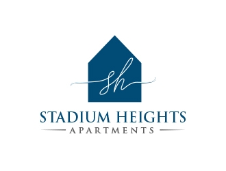 Stadium Heights Apartments logo design by MarkindDesign