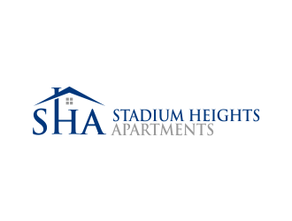 Stadium Heights Apartments logo design by done