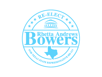 Re-Elect Rhetta Andrews Bowers For Texas State Representative HD-113 logo design by quanghoangvn92