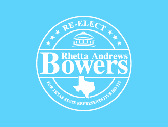 Re-Elect Rhetta Andrews Bowers For Texas State Representative HD-113 logo design by quanghoangvn92