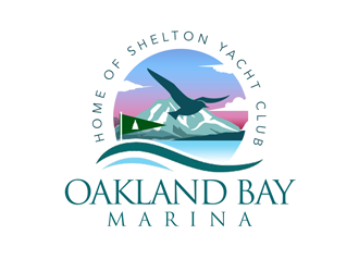 Oakland Bay Marina, owned by Shelton Yacht Club logo design by kunejo