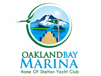 Oakland Bay Marina, owned by Shelton Yacht Club logo design by cgage20
