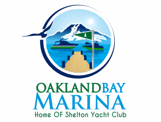 Oakland Bay Marina, owned by Shelton Yacht Club logo design by cgage20