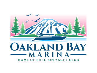 Oakland Bay Marina, owned by Shelton Yacht Club logo design by jm77788