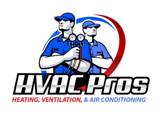 HVAC Pros Heating, Ventilation, & Air Conditioning  logo design by frontrunner