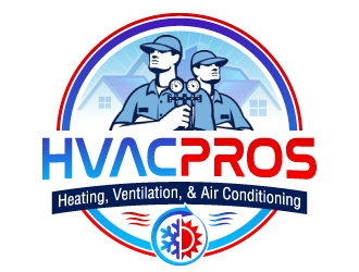 HVAC Pros Heating, Ventilation, & Air Conditioning  logo design by jaize