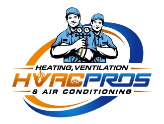 HVAC Pros Heating, Ventilation, & Air Conditioning  logo design by aRBy
