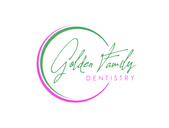 Golden Family Dentistry logo design by giphone