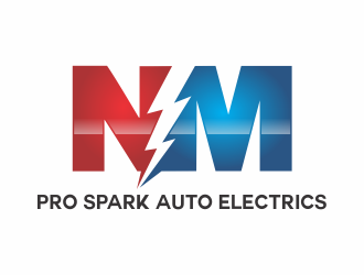 N.M. Pro Spark Auto Electrics logo design by up2date