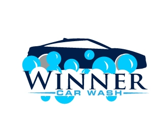 Winner Car Wash logo design by AamirKhan